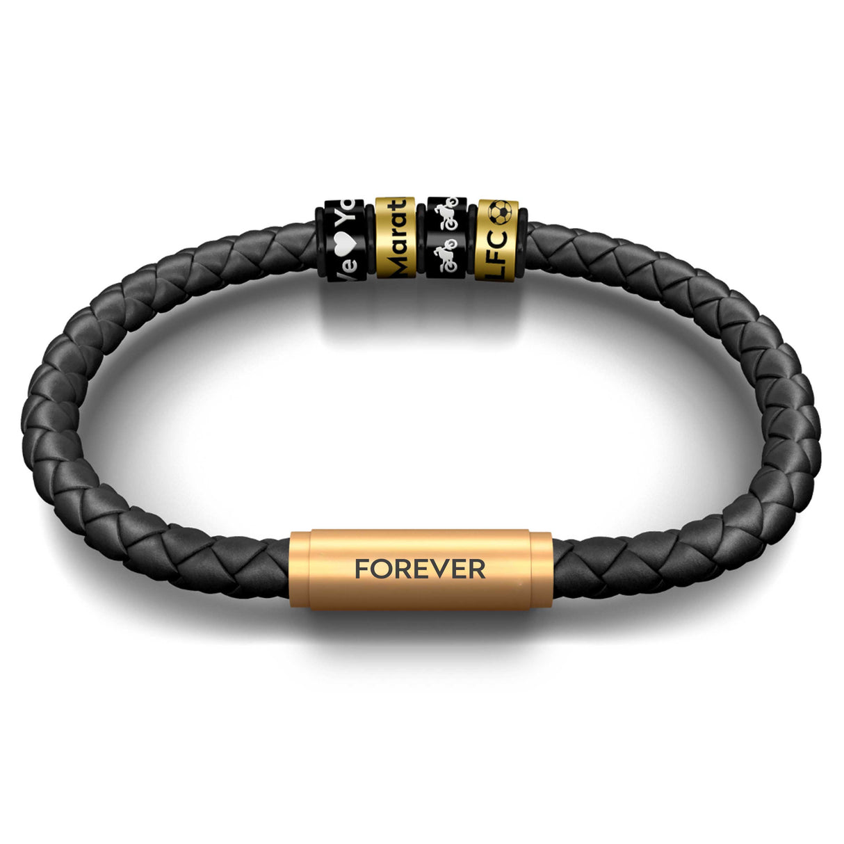 Brass Together Notch & Special Edition Forever Bracelet - Leather with Brass Clasp