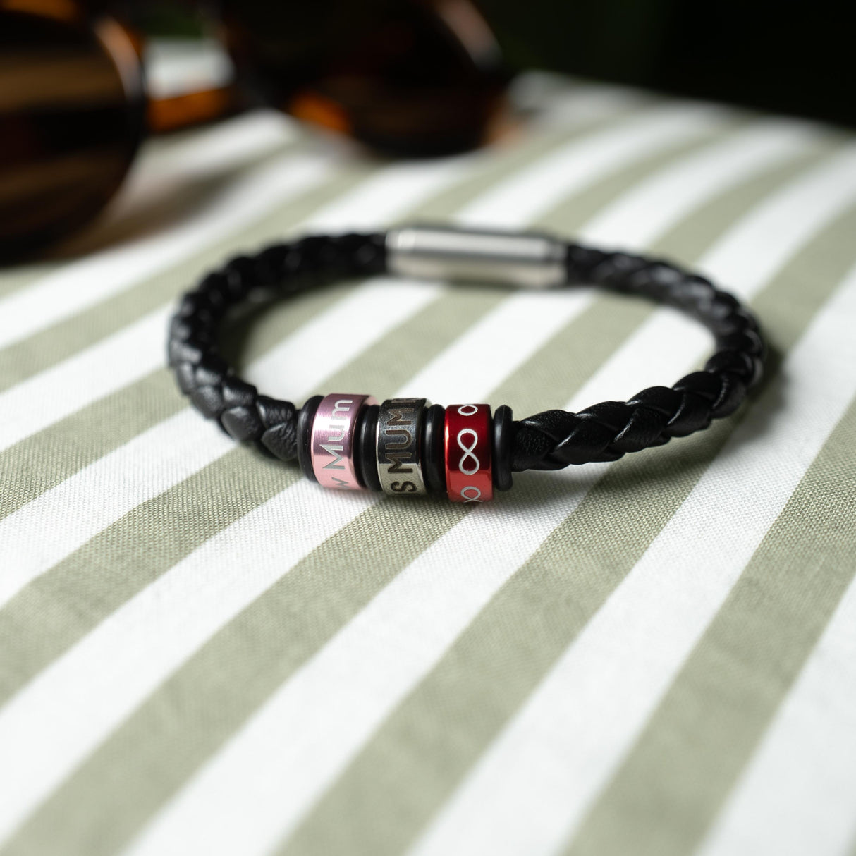 Premium Black Leather NOTCH Bracelet