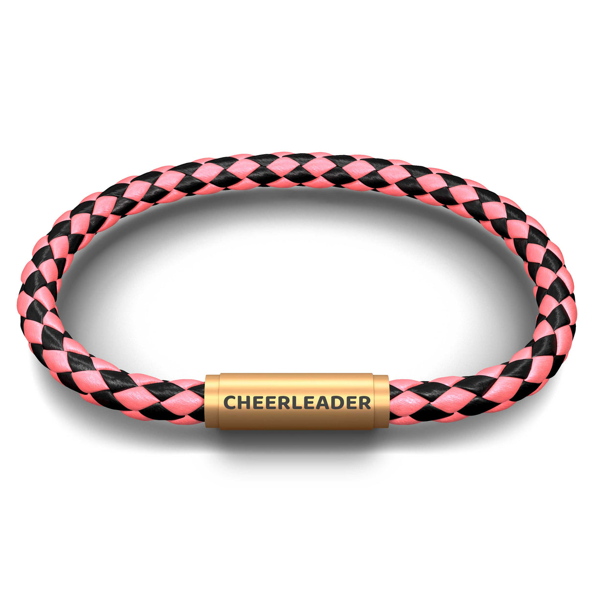 CHEERLEADER NOTCH Bracelet (Blushing Pink with Brass Clasp)
