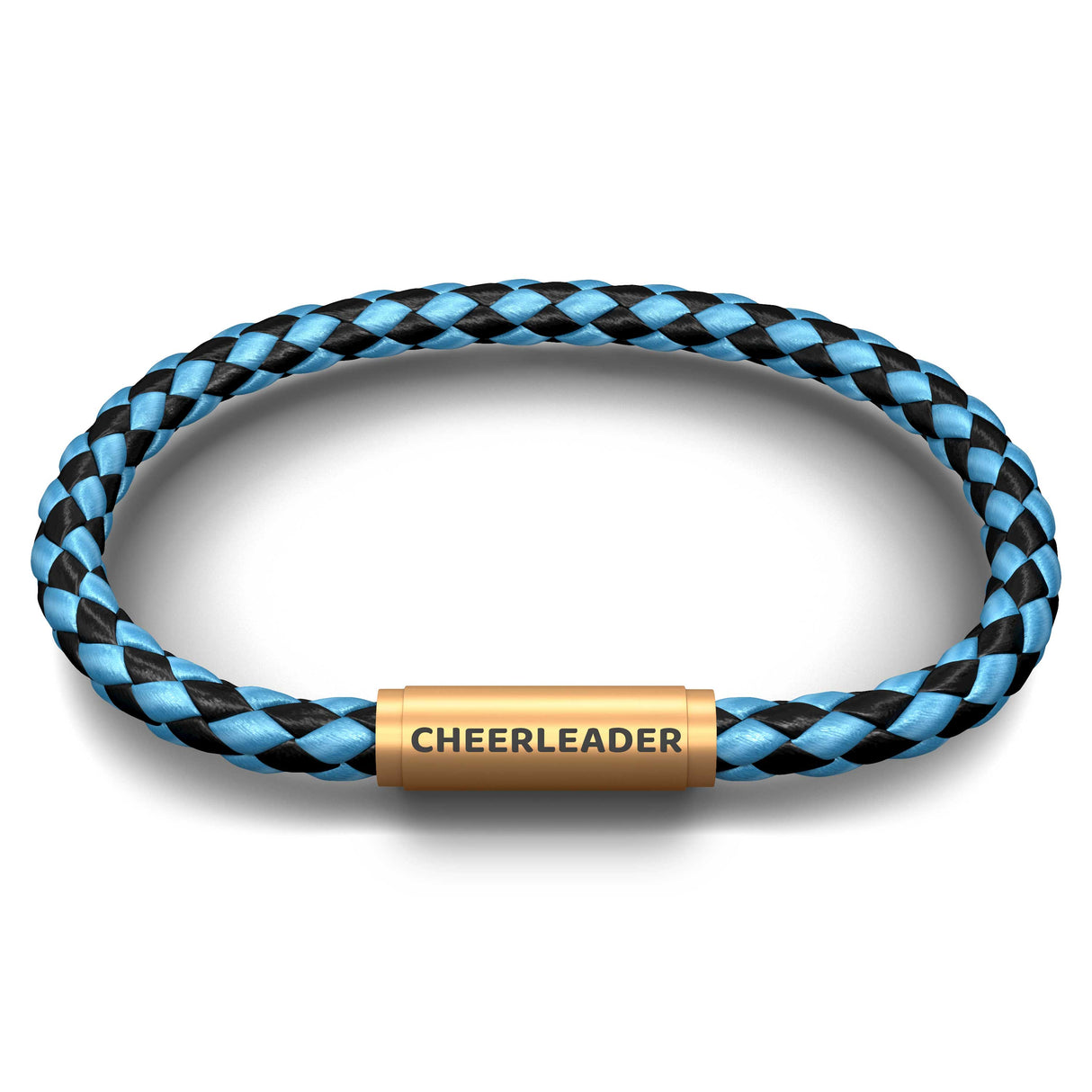 CHEERLEADER NOTCH Bracelet (Electric Blue with Brass Clasp)