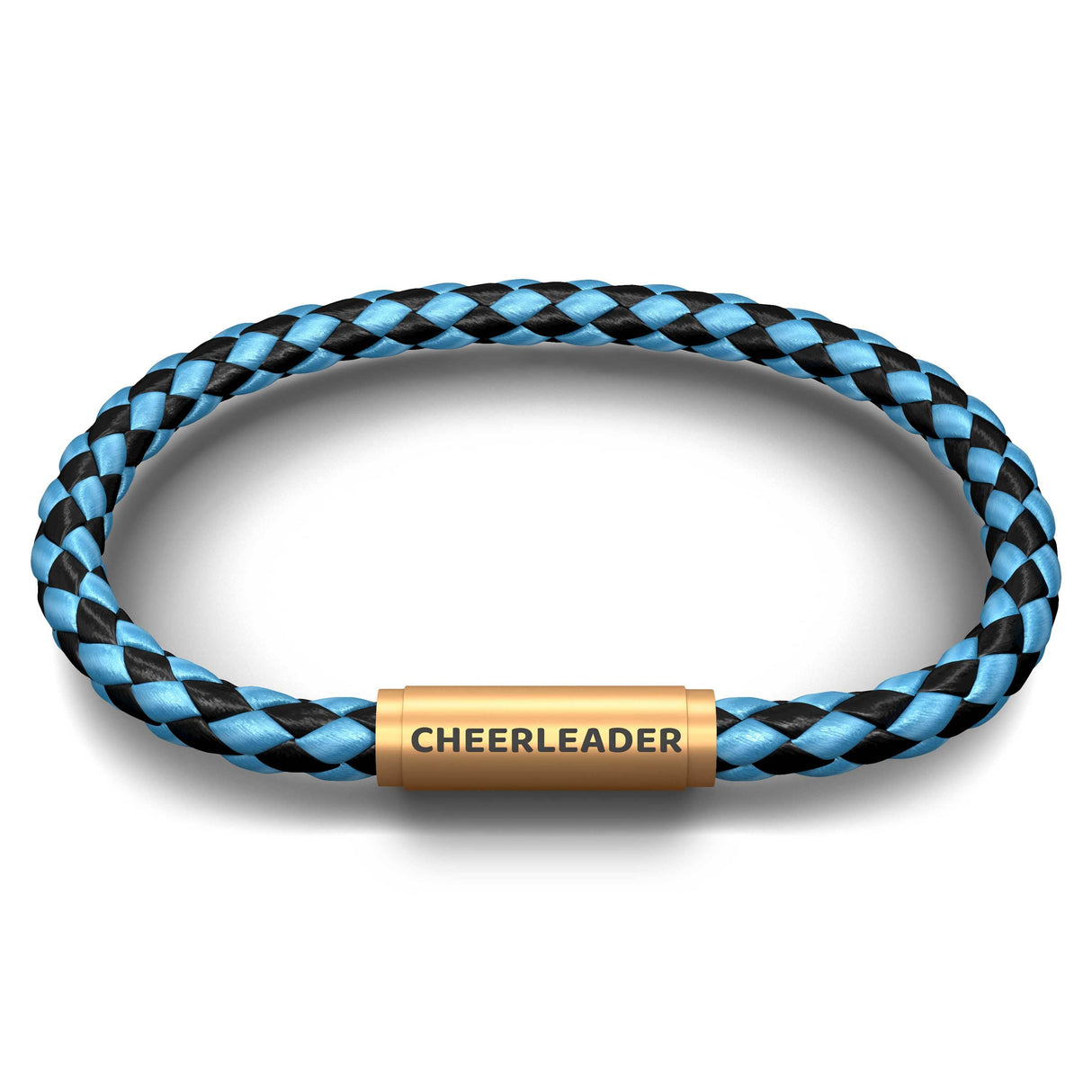 CHEERLEADER NOTCH Bracelet (Electric Blue with Brass Clasp)