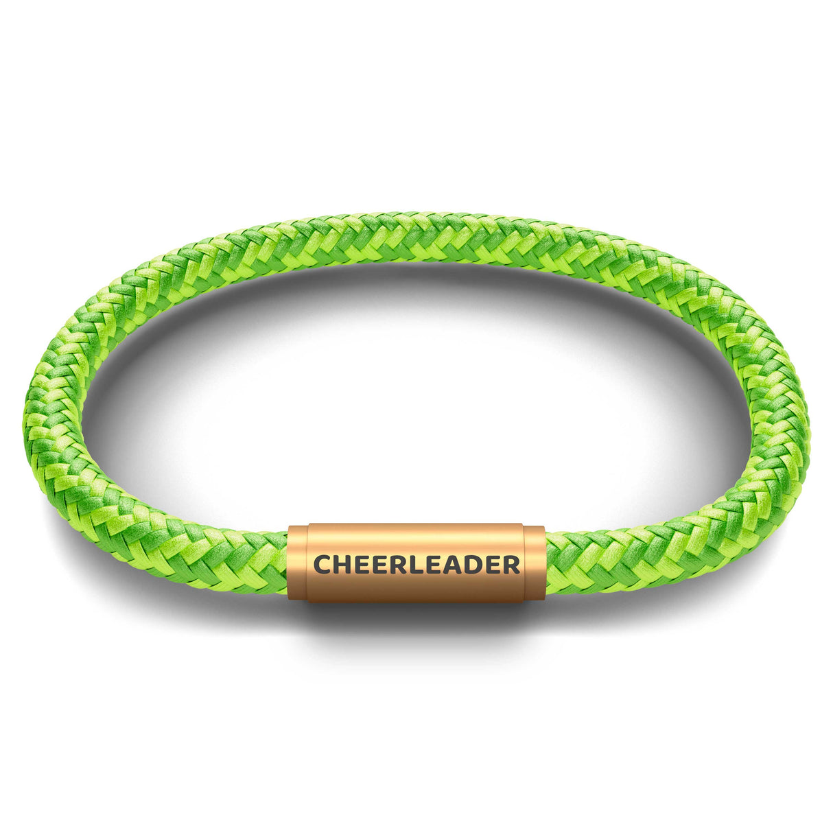 CHEERLEADER NOTCH Bracelet (Lime Fizz with Brass Clasp)