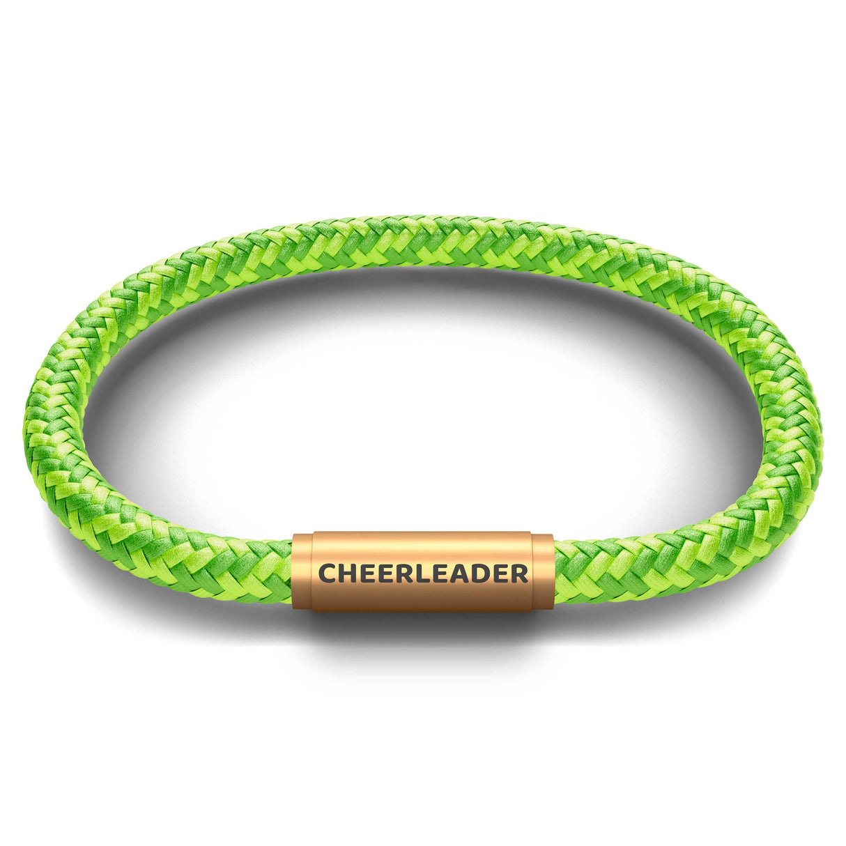 CHEERLEADER NOTCH Bracelet (Lime Fizz with Brass Clasp)