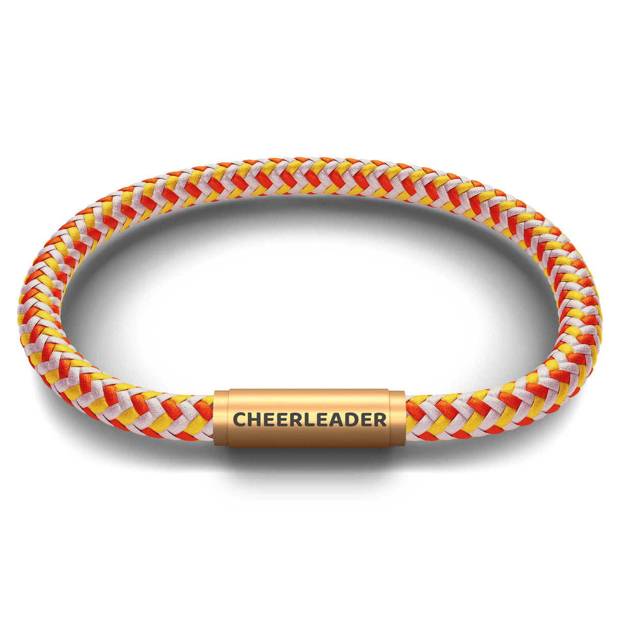 CHEERLEADER NOTCH Bracelet (Peach Melba with Brass Clasp)