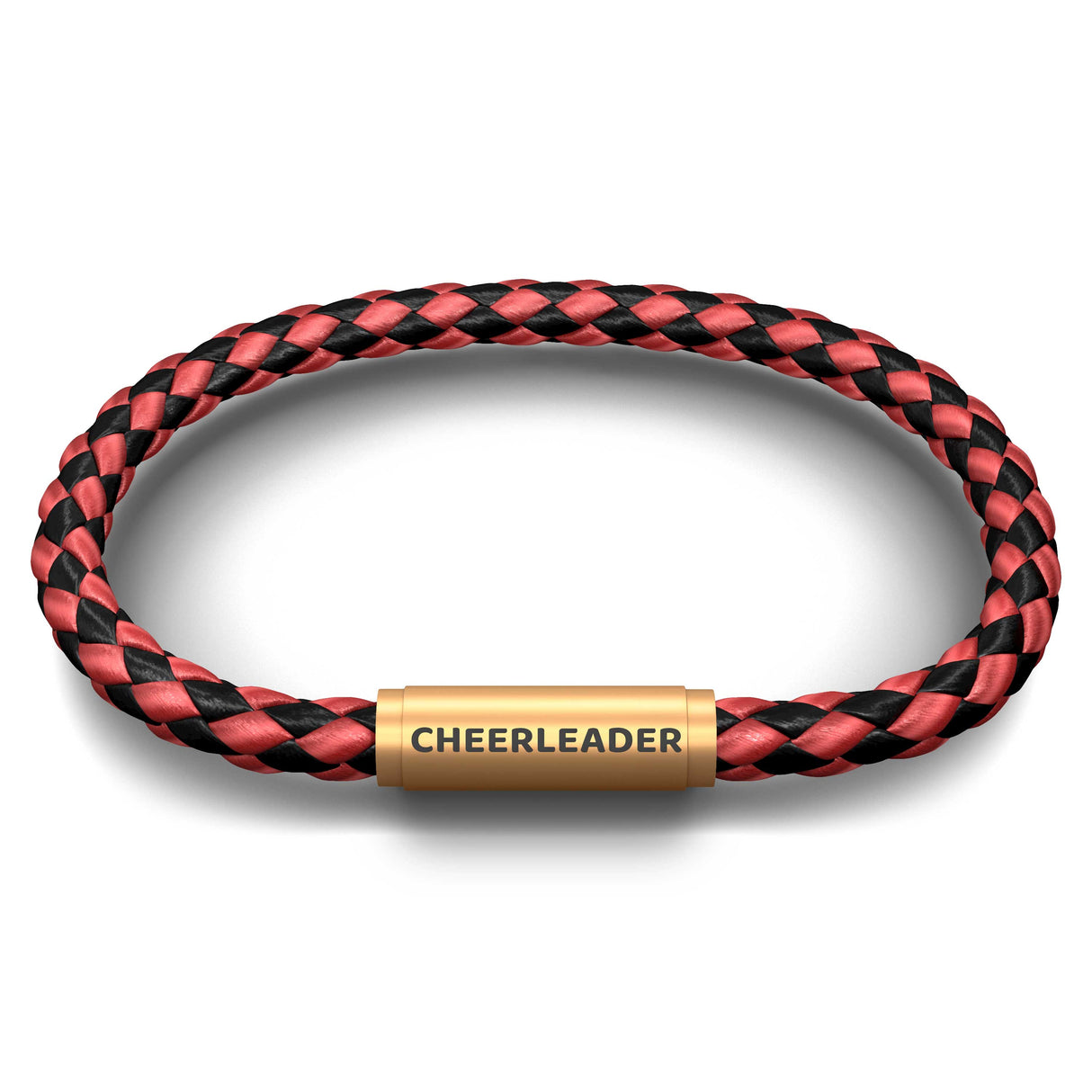 CHEERLEADER NOTCH Bracelet (Racing Red with Brass Clasp)