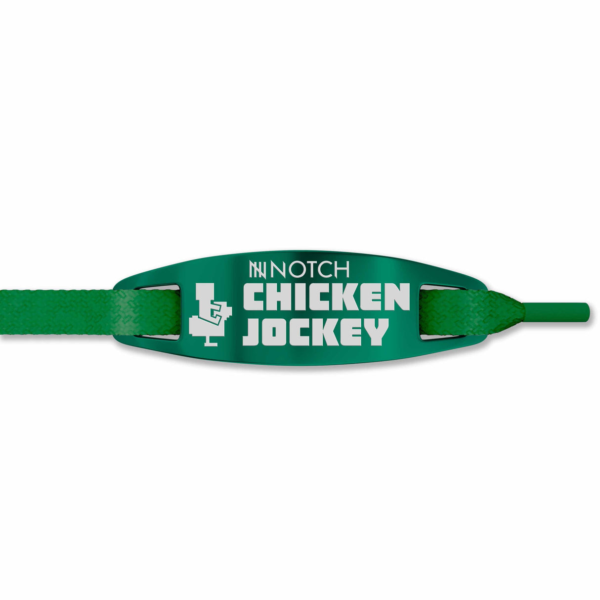 Chicken Jockey NOTCH Lace Tag