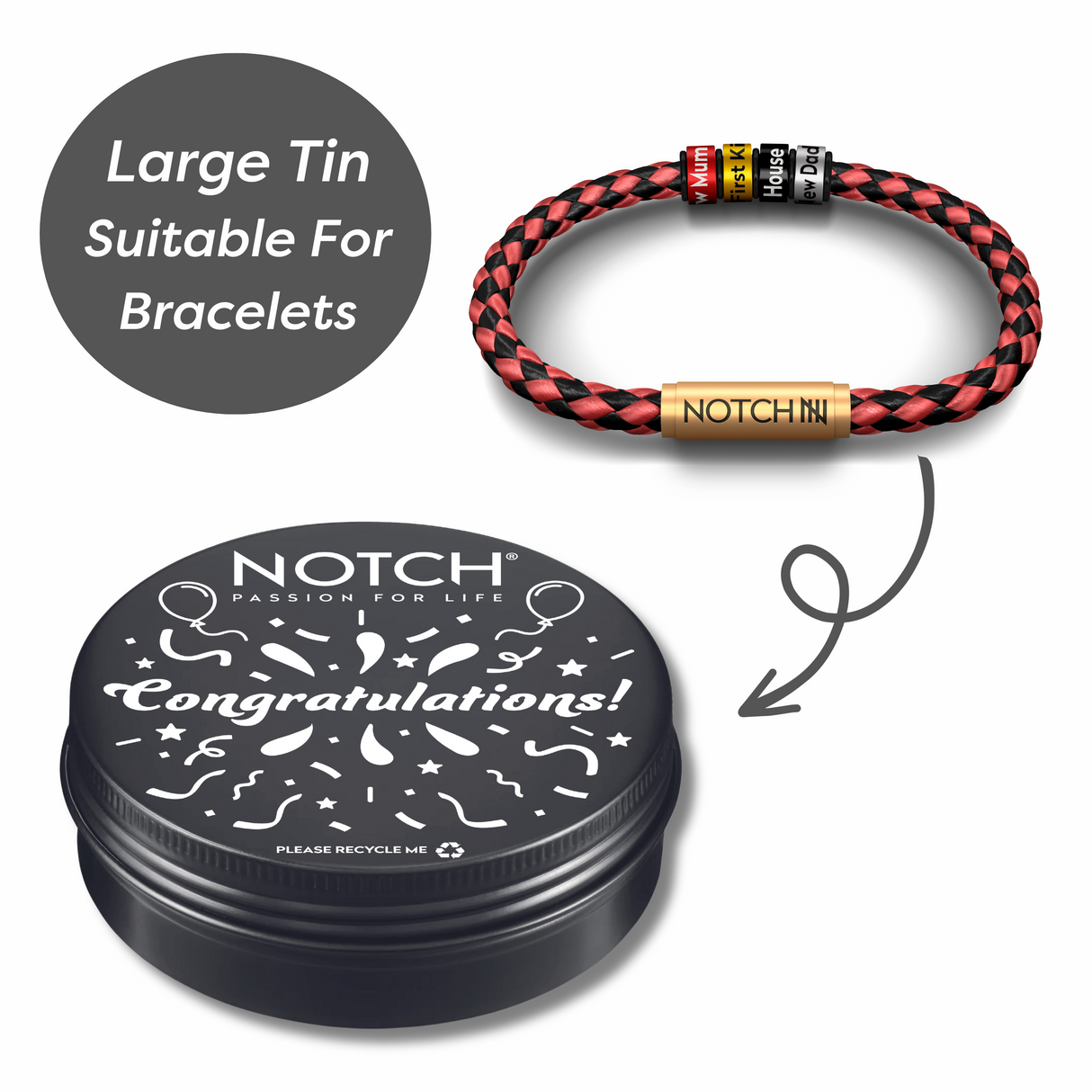 Large Congratulations Tin