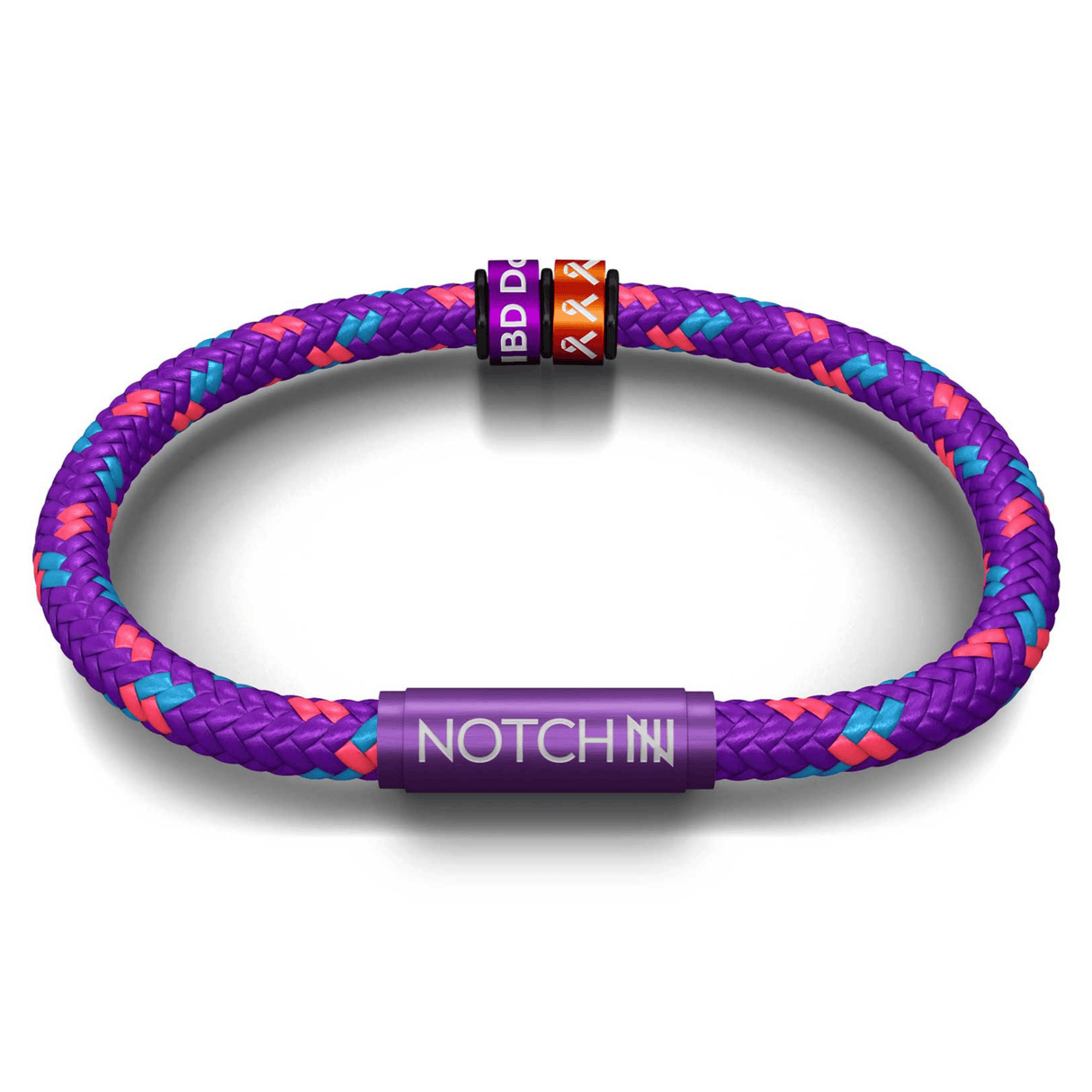 CROHN'S & COLITIS BRACELET PLUS TWO NOTCH CHARMS