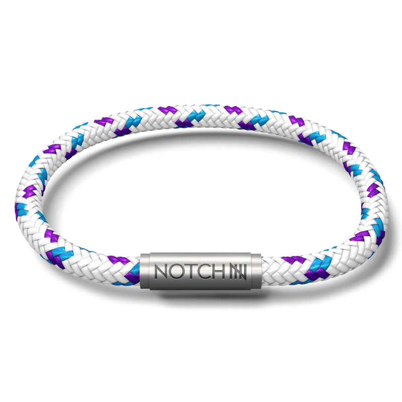 Diamond White Cord NOTCH Bracelet