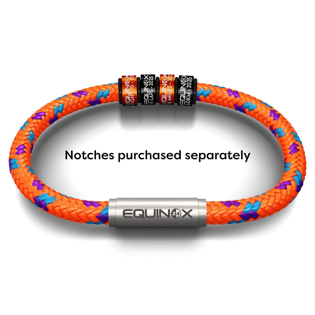 EQUINOX24 NOTCH Bracelet (Premium Tiger Orange Sports Cord)