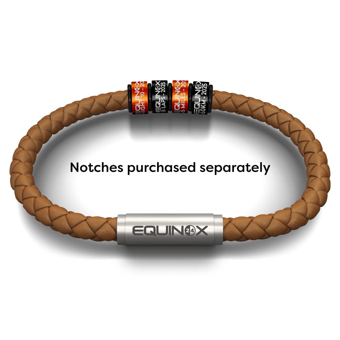 EQUINOX24 NOTCH Bracelet (Premium Tan Leather)