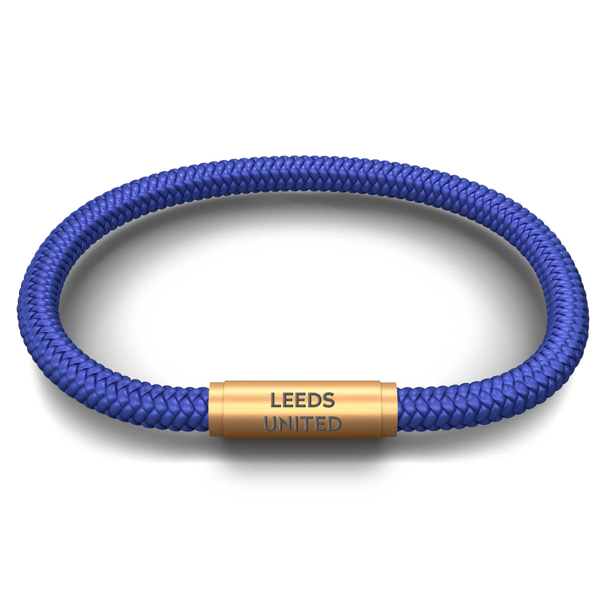 Leeds United NOTCH Bracelet (Blue with Brass Clasp)
