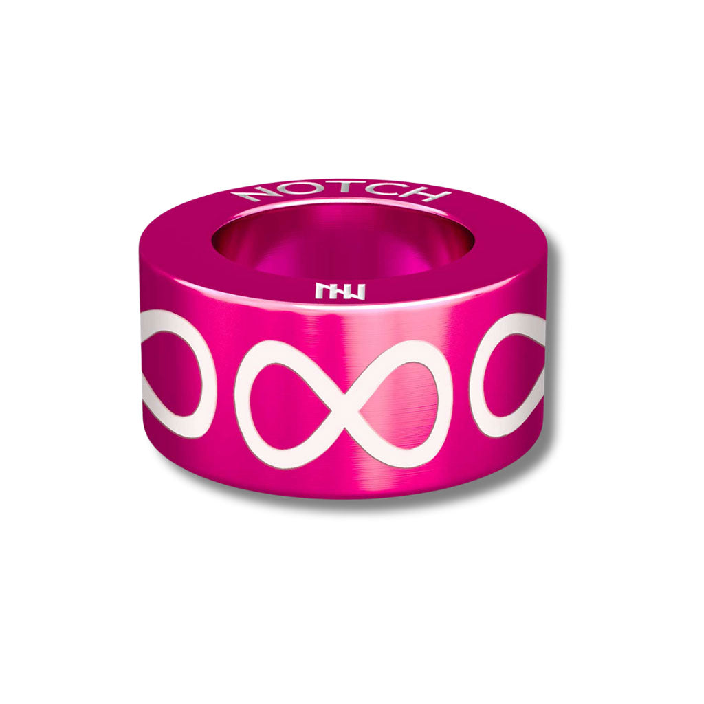 Infinity Signature Bracelet with Hot Pink Clasp