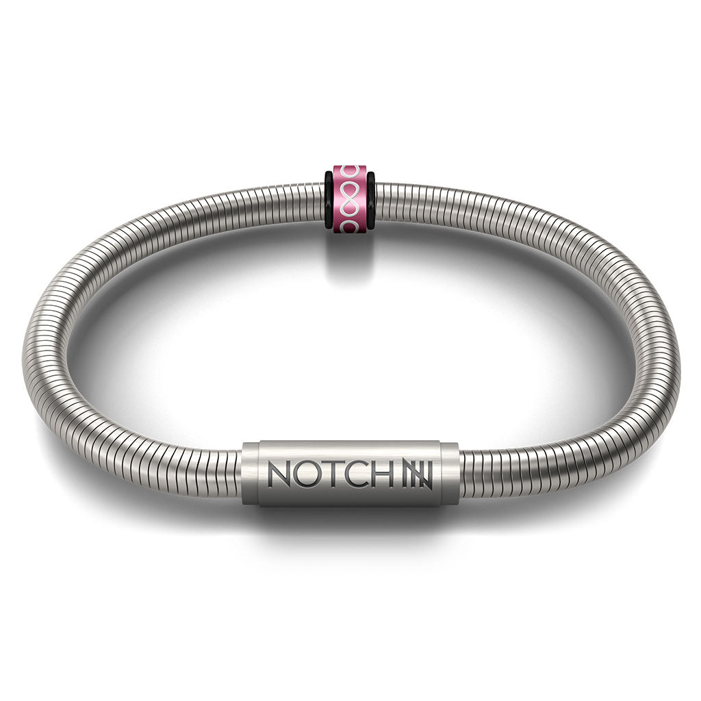 Infinity Signature Bracelet With Stainless Steel Clasp