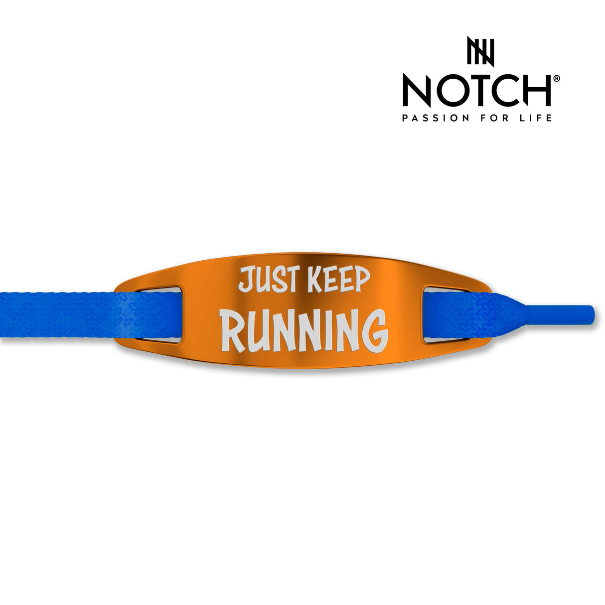 Badass Mother Runner JUST KEEP RUNNING NOTCH Lace Tag