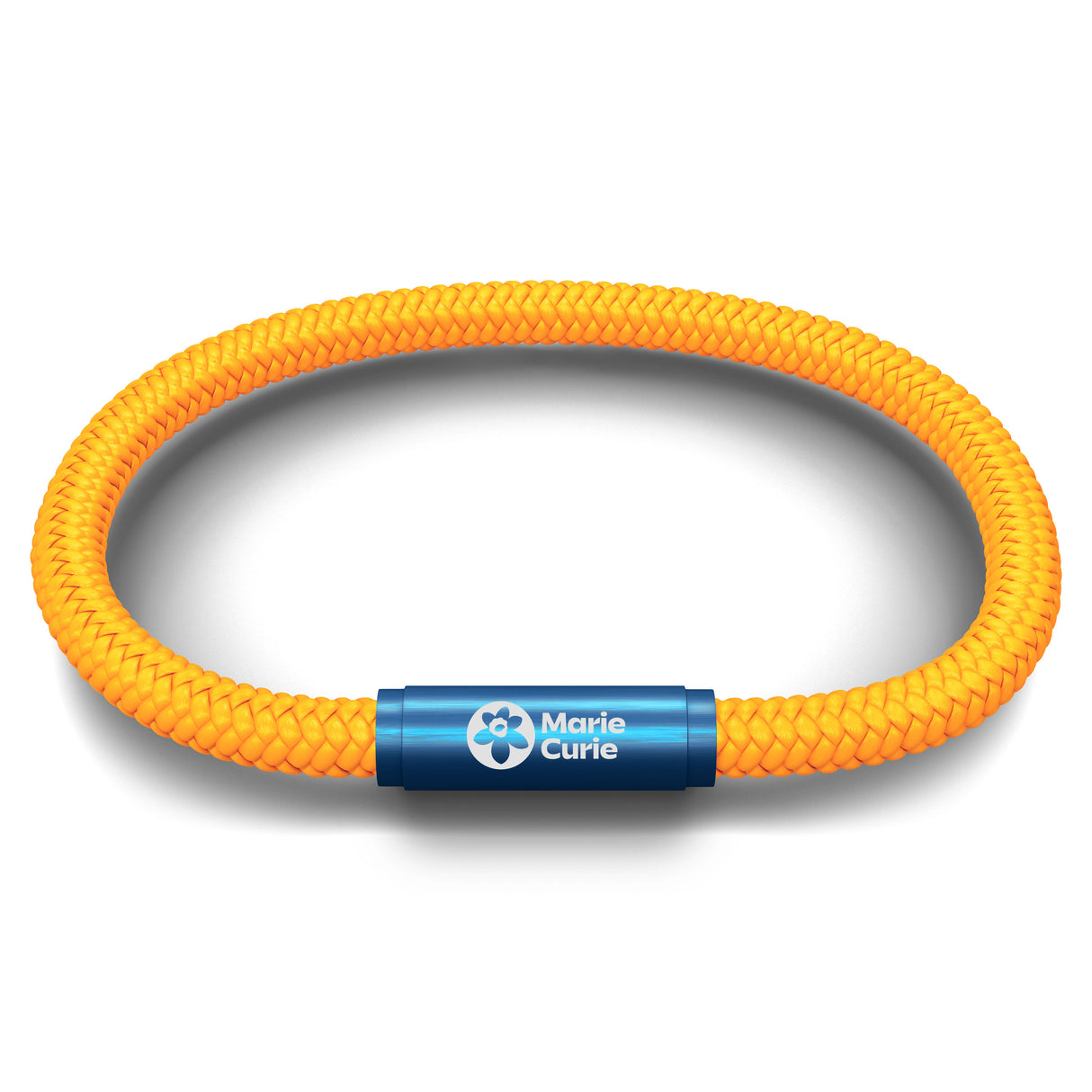 MARIE CURIE NOTCH BRACELET (YELLOW WITH BLUE CLASP)