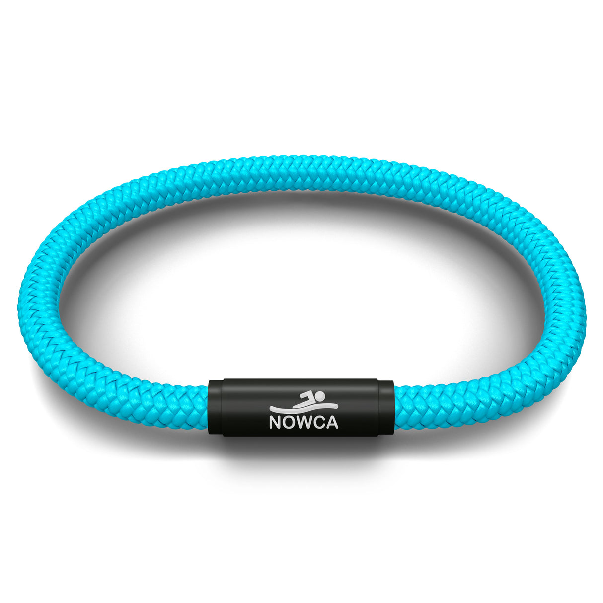 OCEANYARN NOWCA NOTCH BRACELET - AQUA MARINE WITH BLACK CLASP