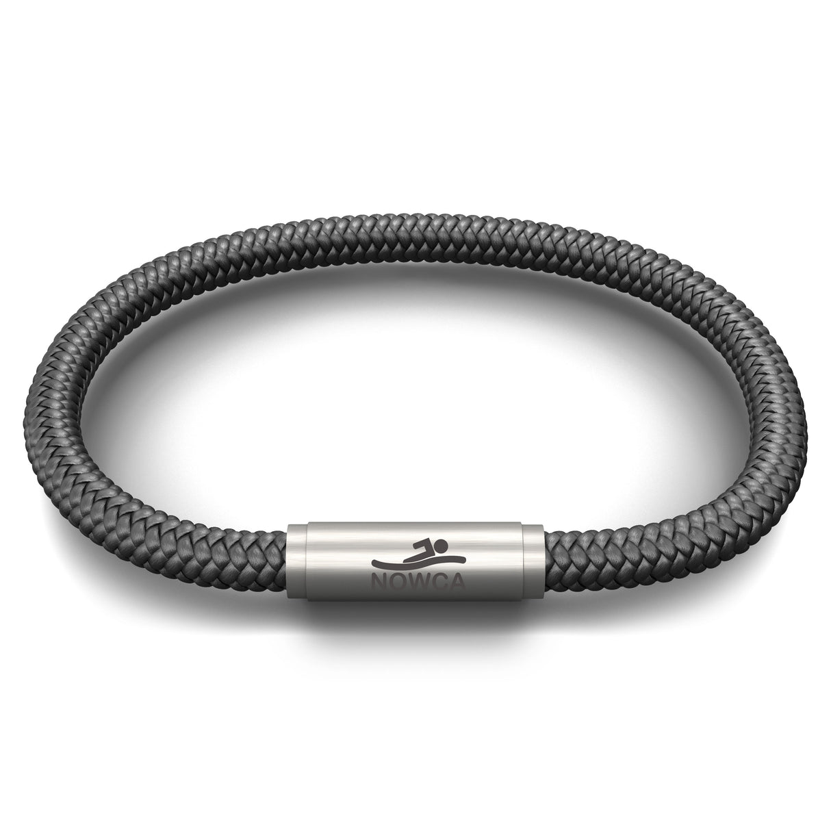 OCEANYARN NOWCA NOTCH BRACELET - ORCA WITH STAINLESS STEEL CLASP