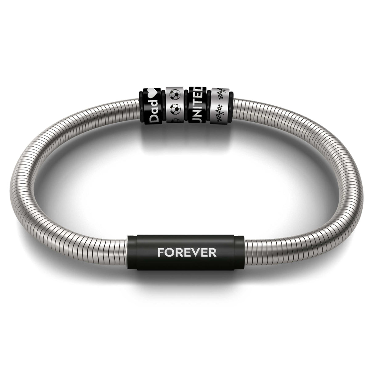 Black Together Notch & Special Edition Forever Bracelet - Signature with Black Clasp