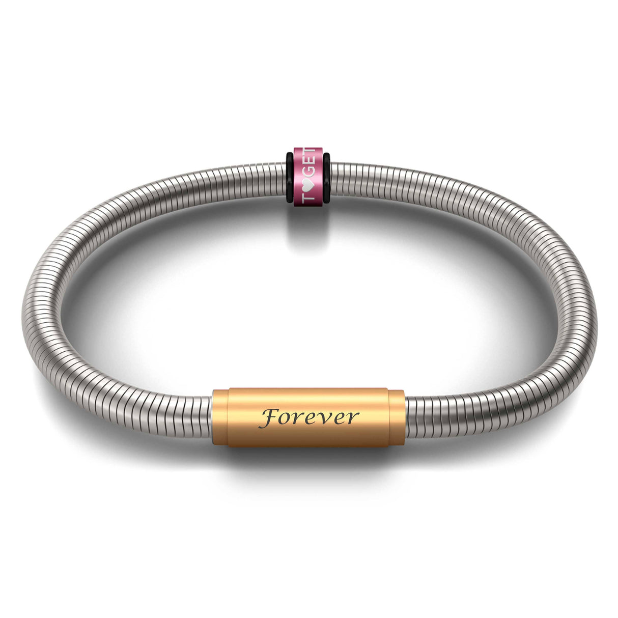 Pink Together Notch & Special Edition Forever Bracelet - Signature with Brass Clasp