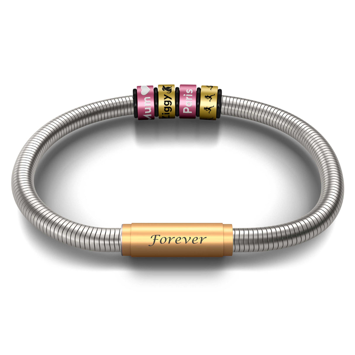 Pink Together Notch & Special Edition Forever Bracelet - Signature with Brass Clasp