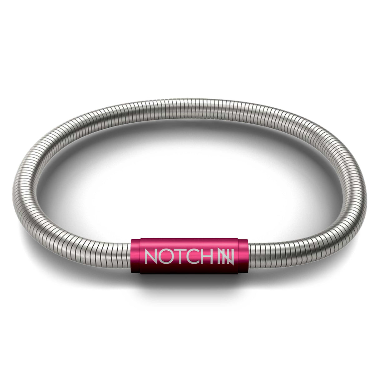 Signature NOTCH Bracelet with Hot Pink Clasp