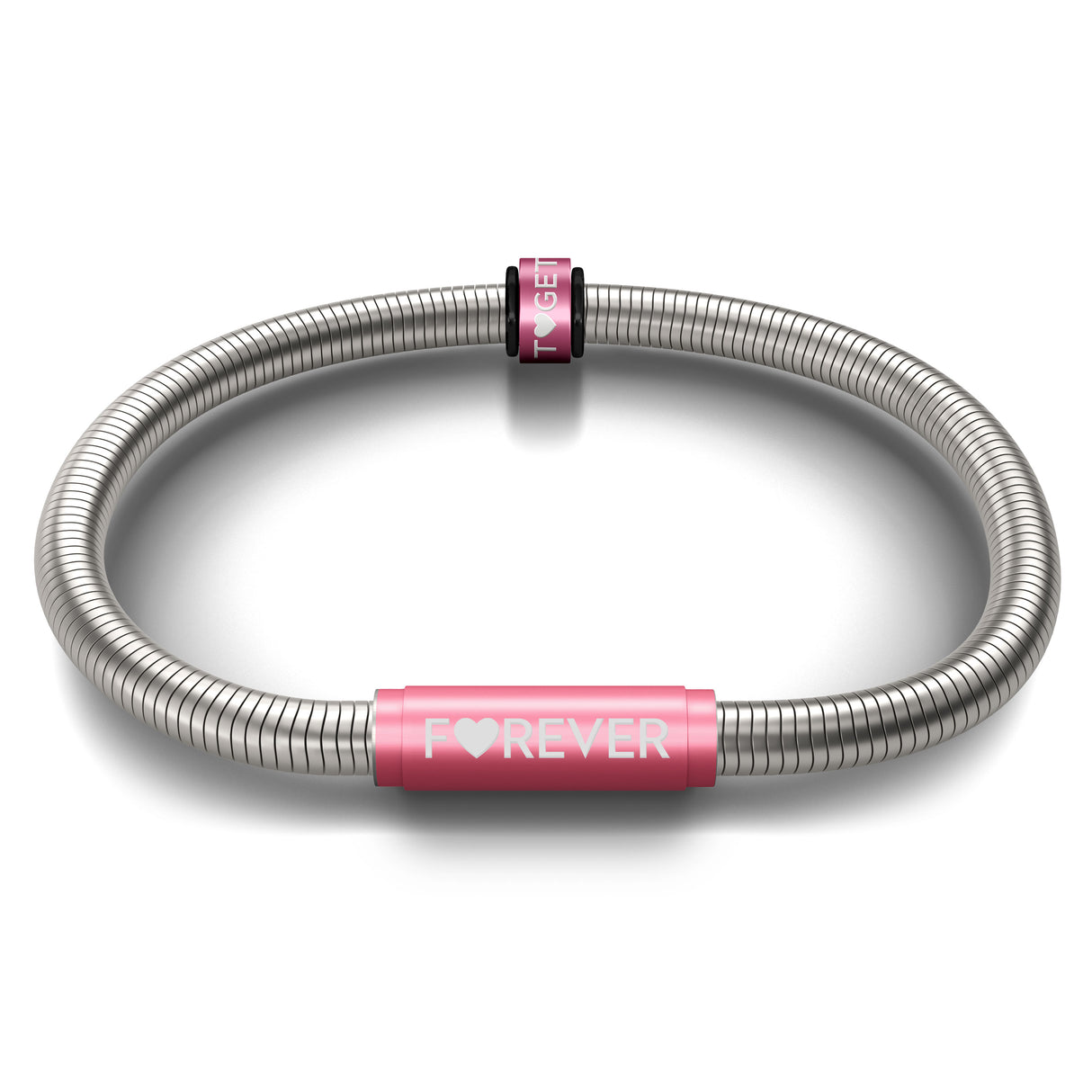Pink Together Notch & Special Edition Forever Bracelet - Signature with Pink Clasp