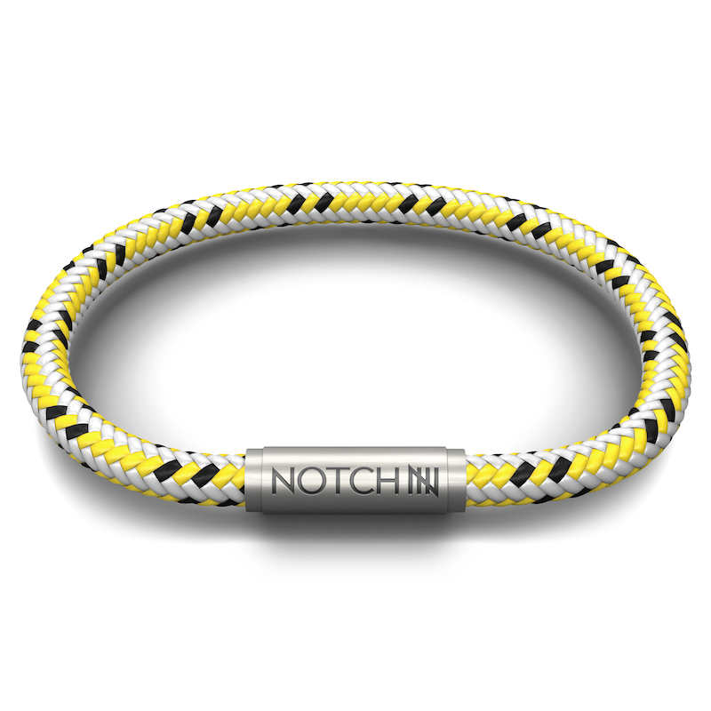 Limited Edition Sliver Yellow Cord NOTCH Bracelet