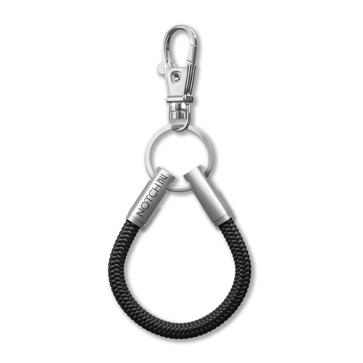 Black Cord NOTCH Loop with stainless steel ends