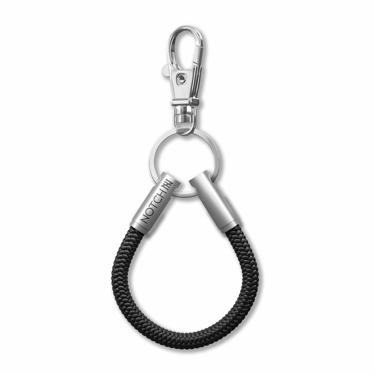 Black Cord NOTCH Loop with stainless steel ends