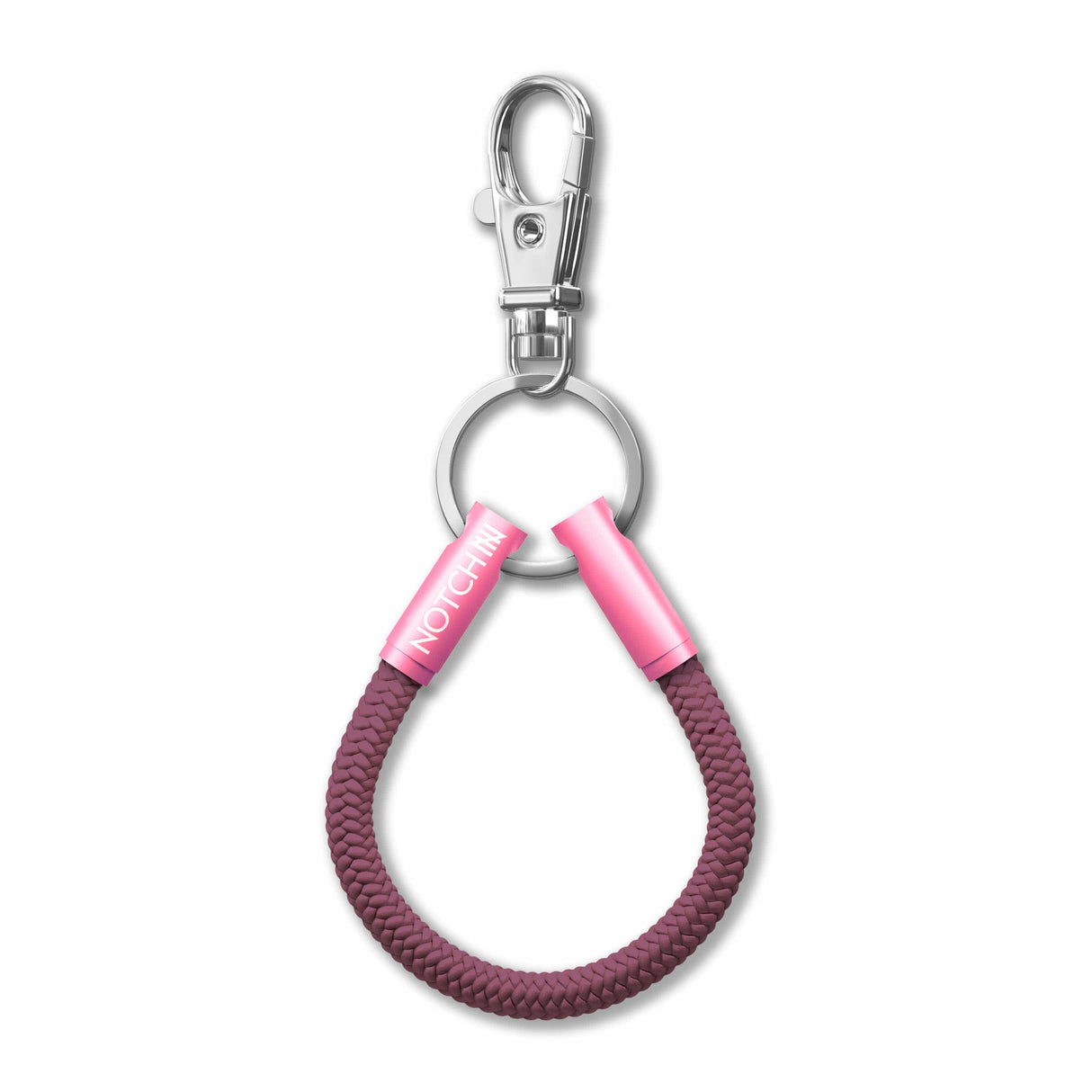 Solid Plum Cord NOTCH Loop with pink ends
