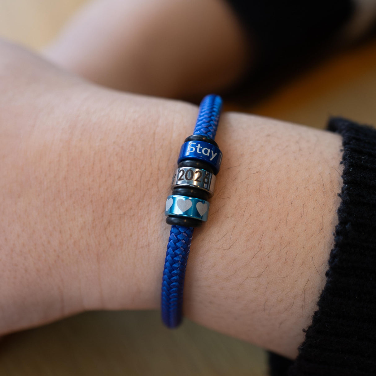 Solid Blue Cord NOTCH Bracelet