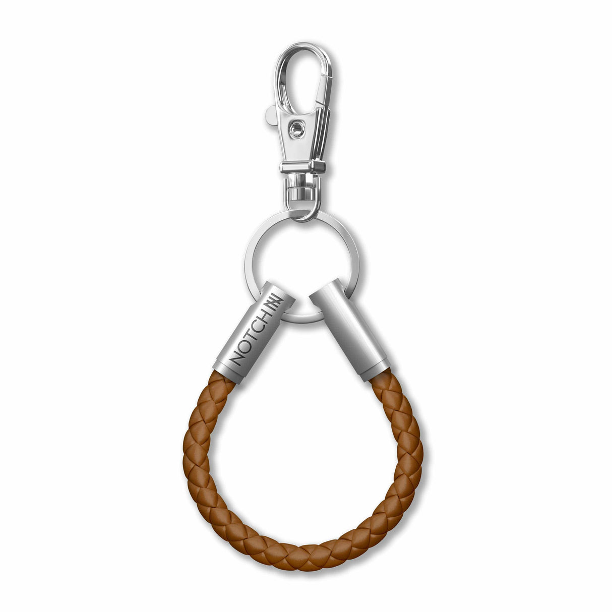 Tan Leather NOTCH Loop with stainless steel ends