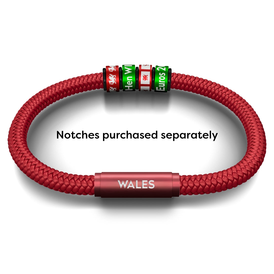 Wales Women's Red Football NOTCH Bracelet