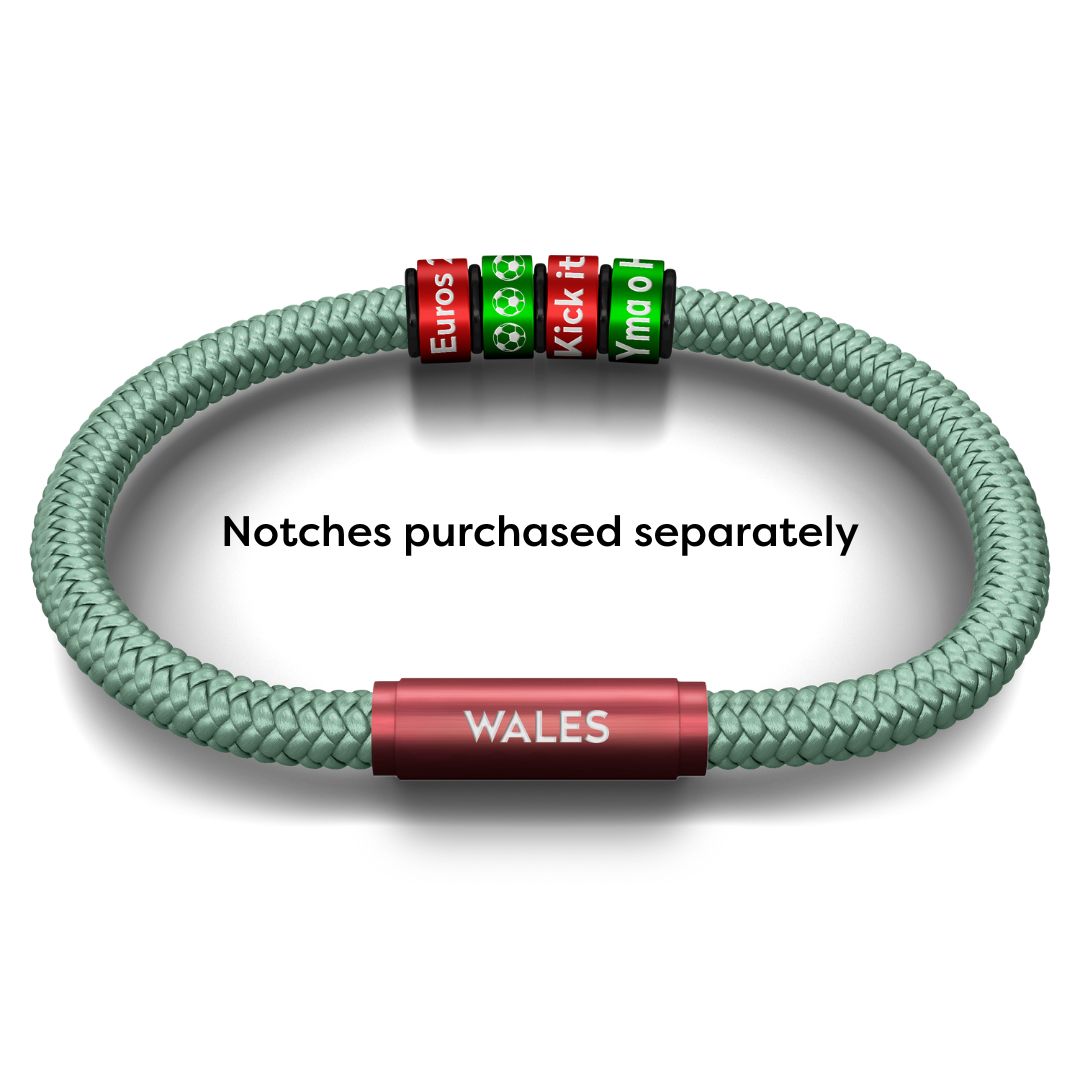 Wales Women's Green Football NOTCH Bracelet