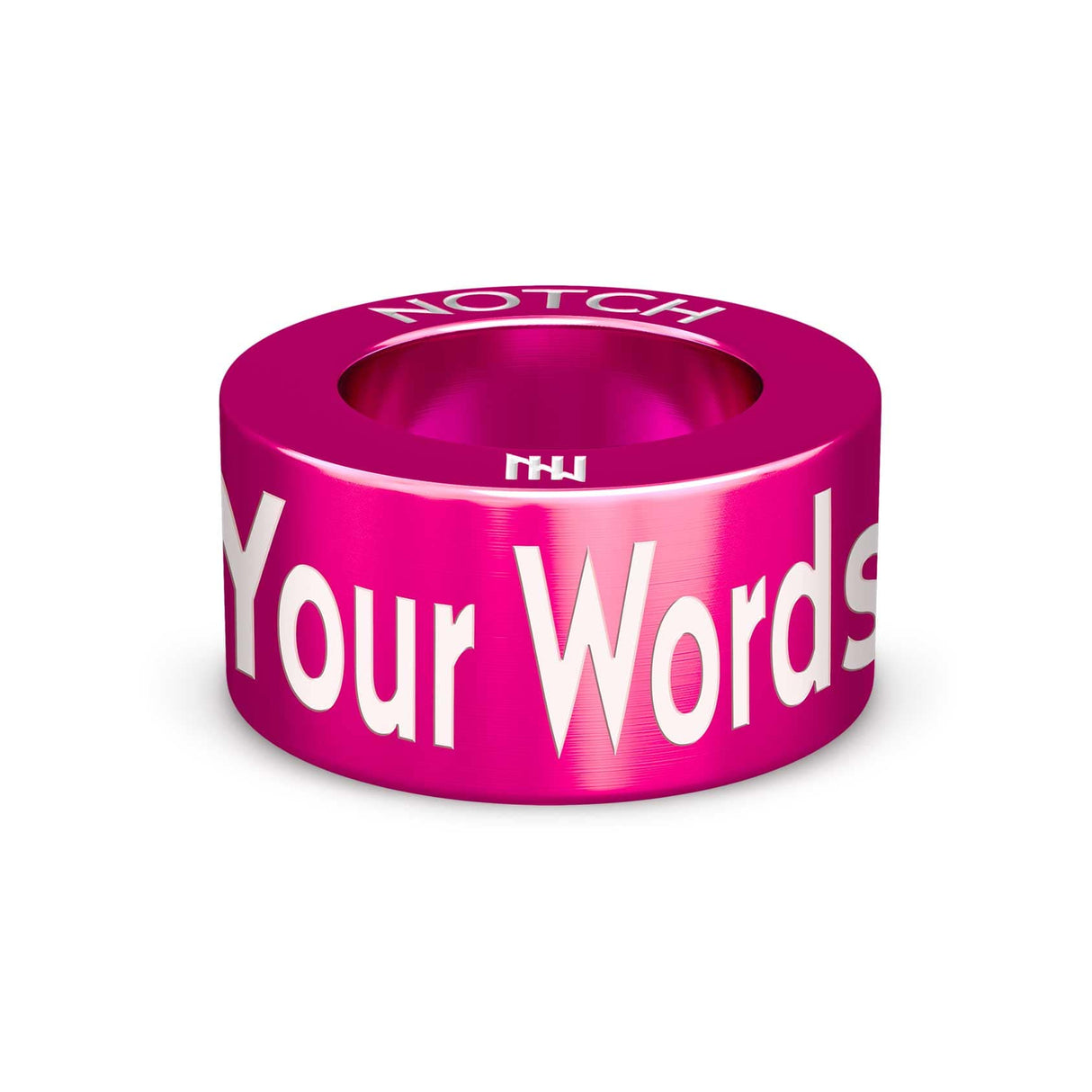 Hot Pink Personalised NOTCH Charm