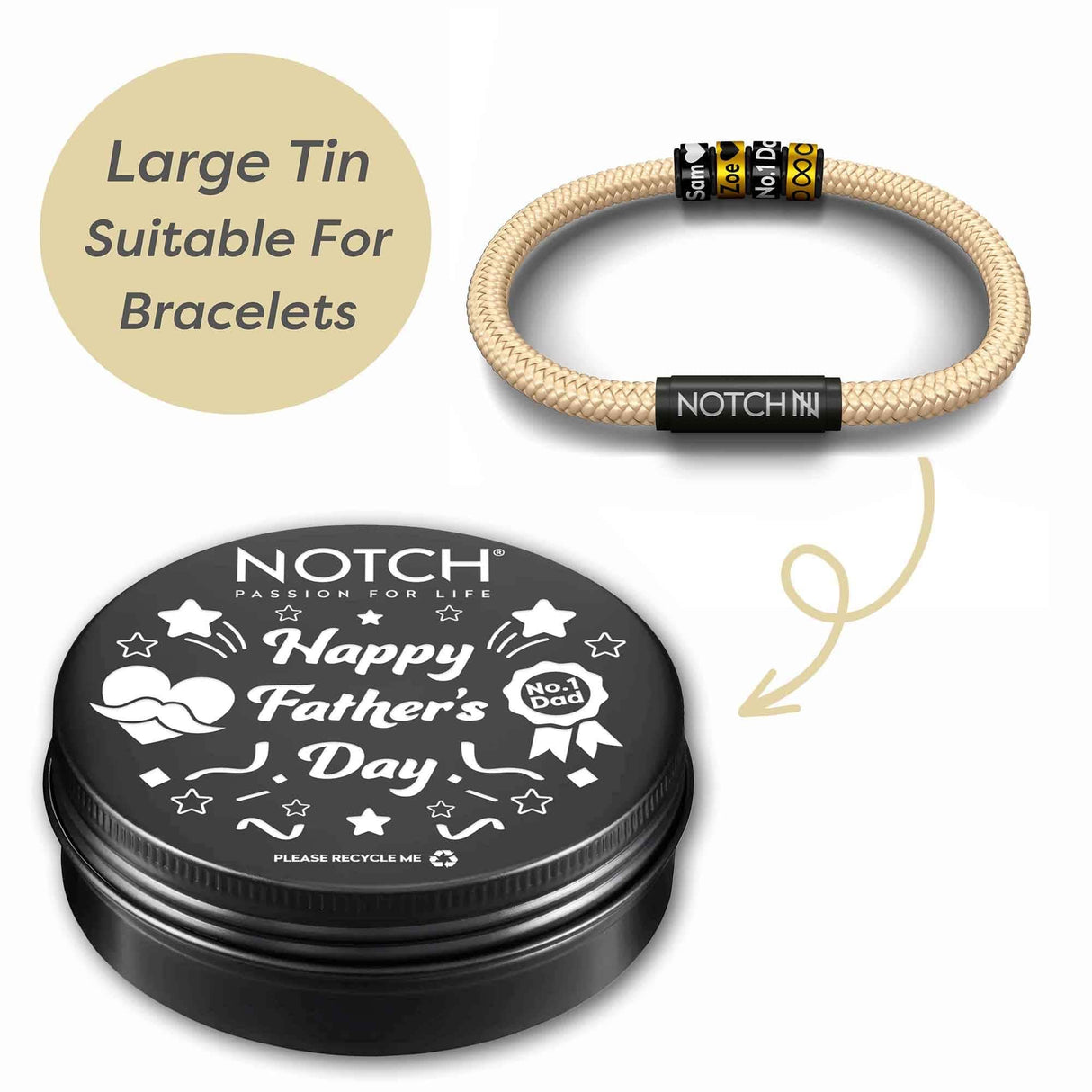 Large Happy Father's Day Tin