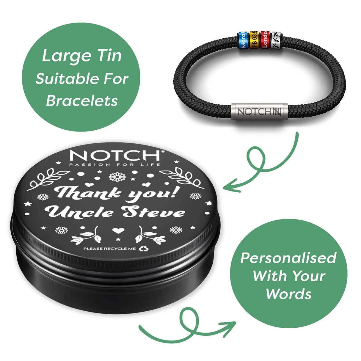 Large Thank You Tin - Personalised