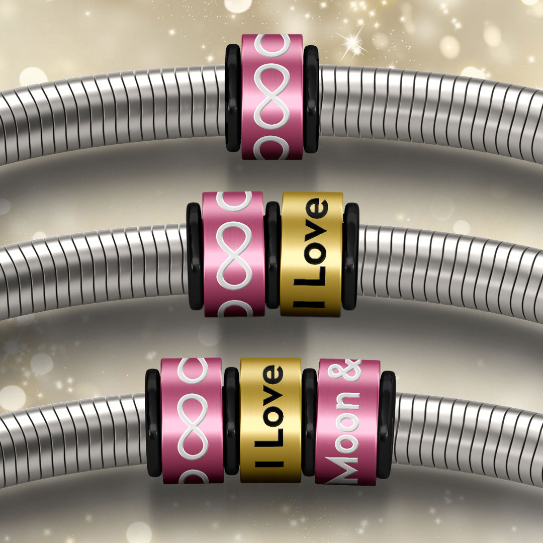 Infinity Signature Bracelet With Stainless Steel Clasp