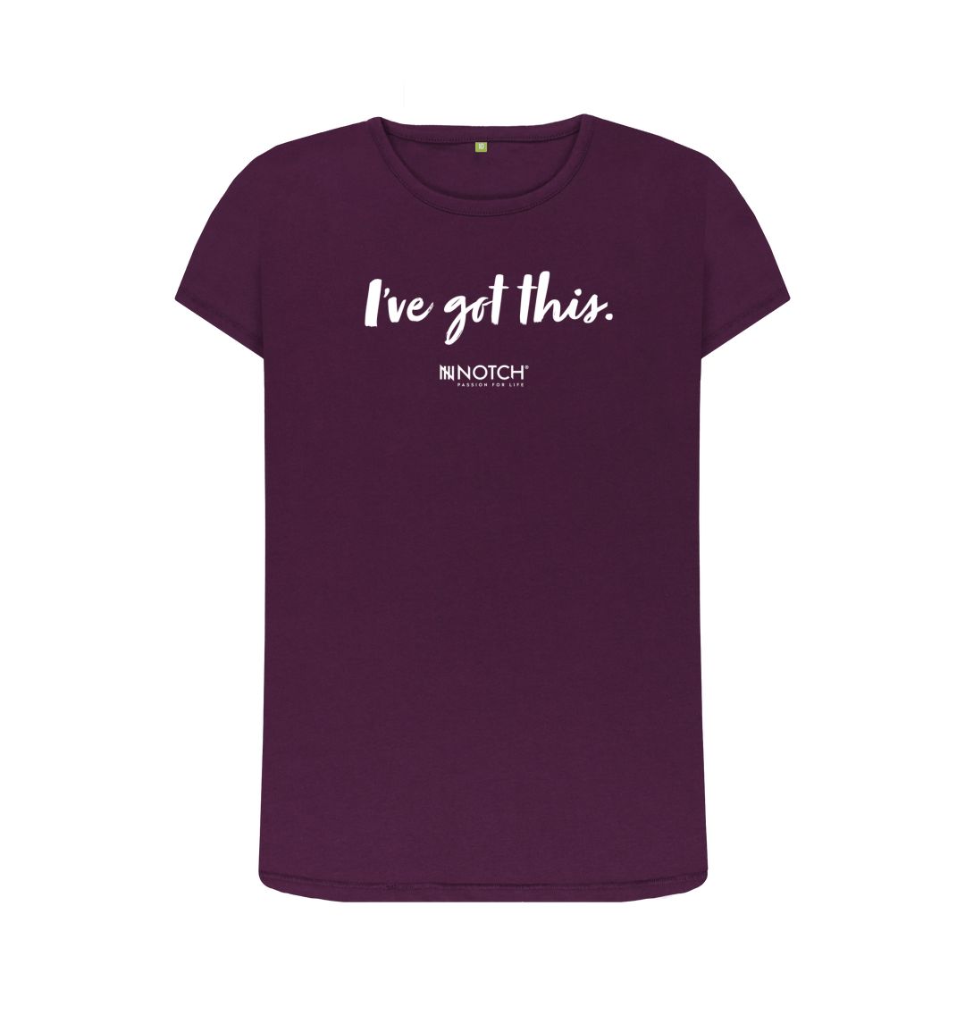 Purple Women's I've got this (White text) T-Shirt