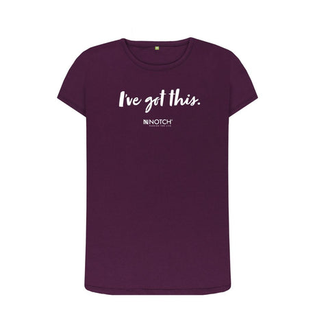 Purple Women's I've got this (White text) T-Shirt