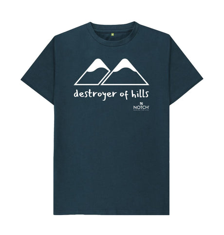 Denim Blue Men's Destroyer of Hills T-Shirt