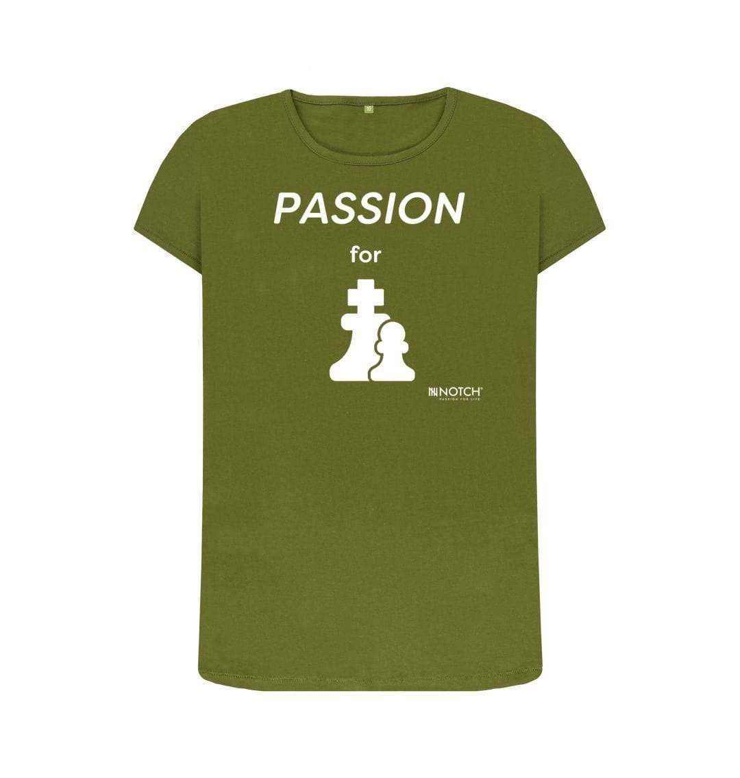 Moss Green Women's Passion For Chess T-Shirt