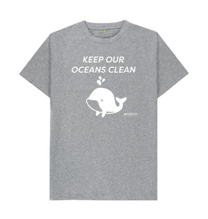 Athletic Grey Men's Keep Our Oceans Clean T-Shirt