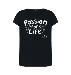 Black Women's Bubble Passion for Life T-Shirt