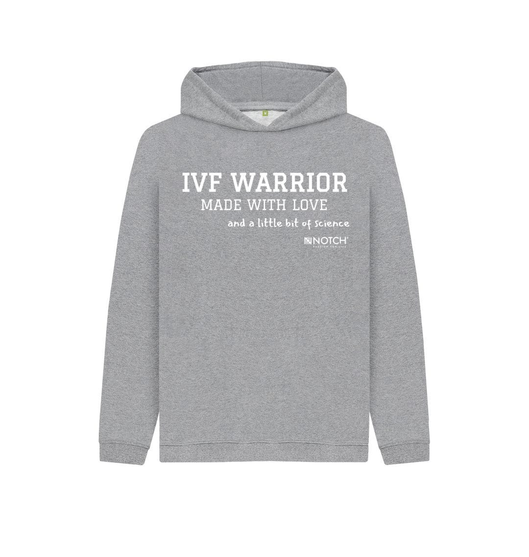 Athletic Grey Kid's IVF Warrior Hoodie