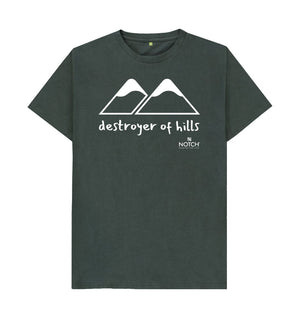 Dark Grey Men's Destroyer of Hills T-Shirt