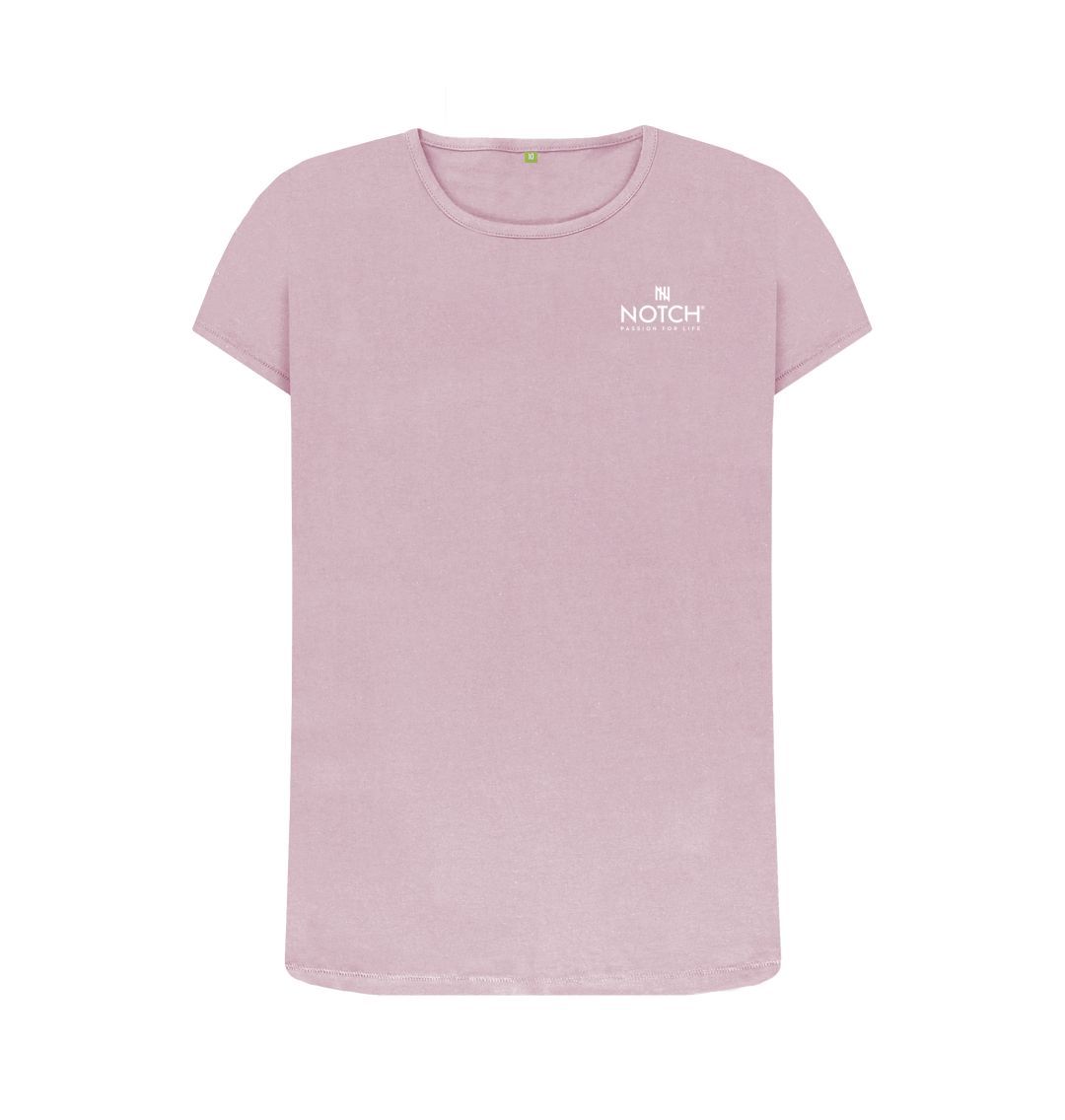 Mauve Women's Small Notch Logo T-Shirt