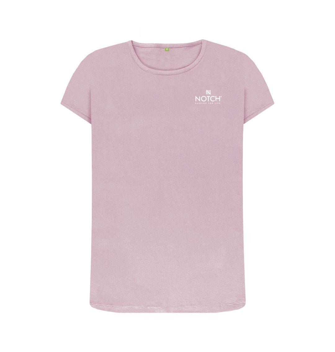 Mauve Women's Small Notch Logo T-Shirt