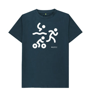 Denim Blue Men's Triathlon T-Shirt